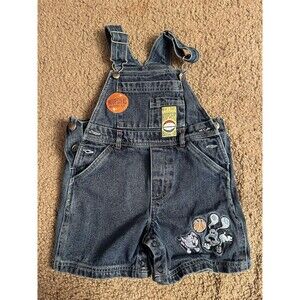 2004 Blues Clues Toddler Denim Overalls Size 24 Months Nickelodeon Jr  Vintage